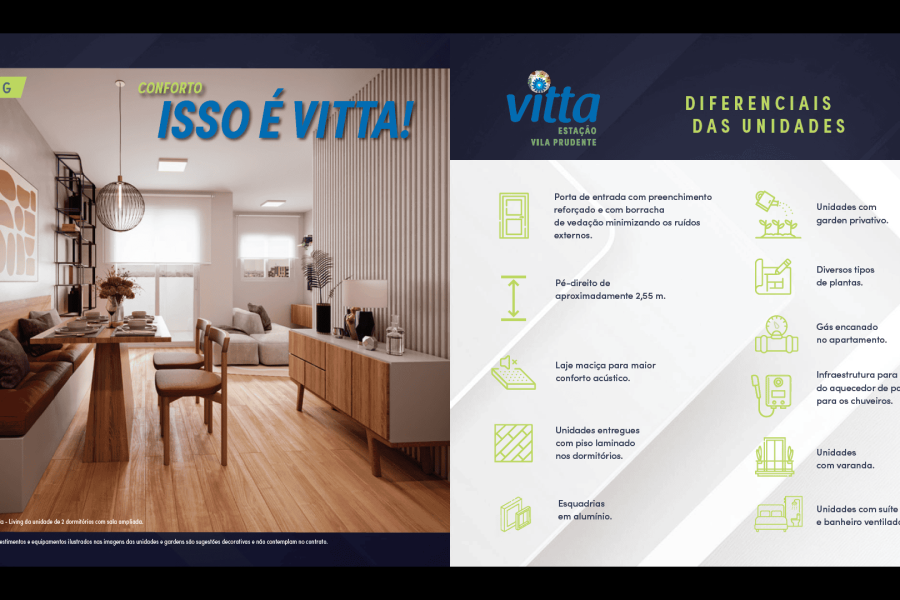 Living e Diferenciais das Unidades