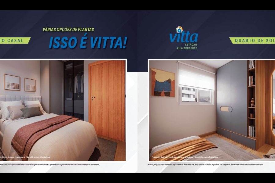 Quarto casal e solteiro